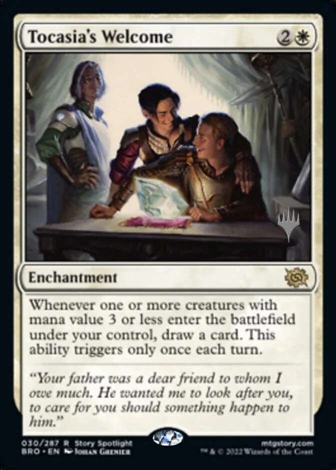 Tocasia's Welcome <planeswalker stamp> [BRO] (F)