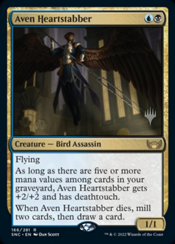 Aven Heartstabber <planeswalker stamp> [SNC]