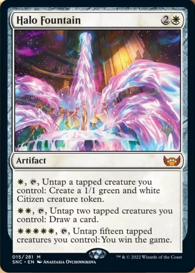 Halo Fountain <planeswalker stamp> [SNC]