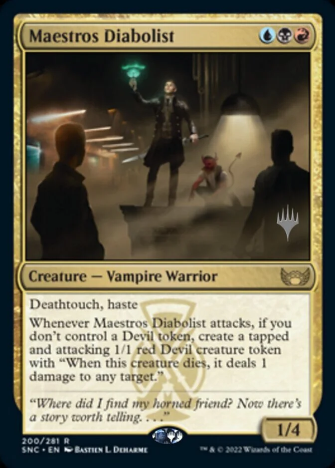 Maestros Diabolist <planeswalker stamp> [SNC] (F)