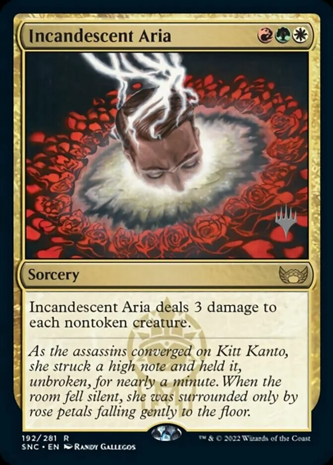 Incandescent Aria <planeswalker stamp> [SNC]