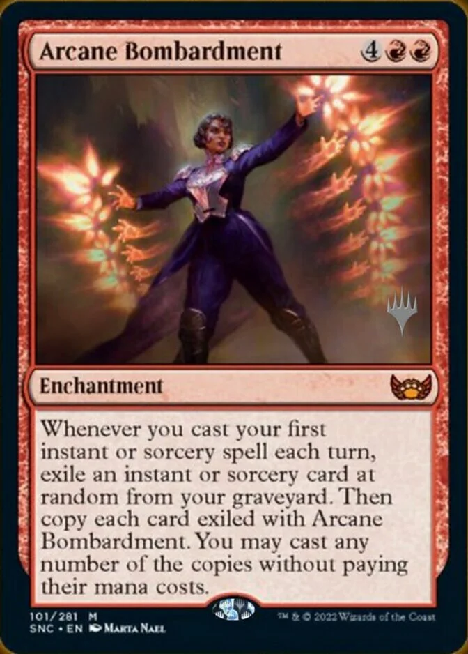 Arcane Bombardment <planeswalker stamp> [SNC]