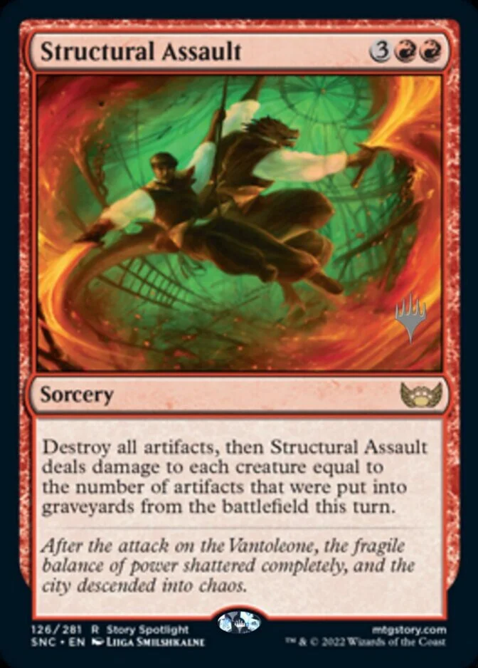 Structural Assault <planeswalker stamp> [SNC] (F)