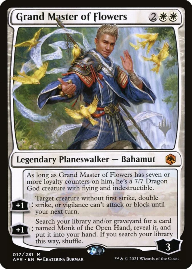 Grand Master of Flowers <planeswalker stamp> [AFR]