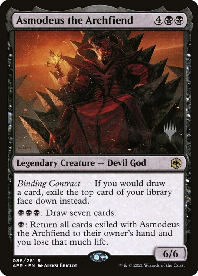 Asmodeus the Archfiend <planeswalker stamp> [AFR] (F)
