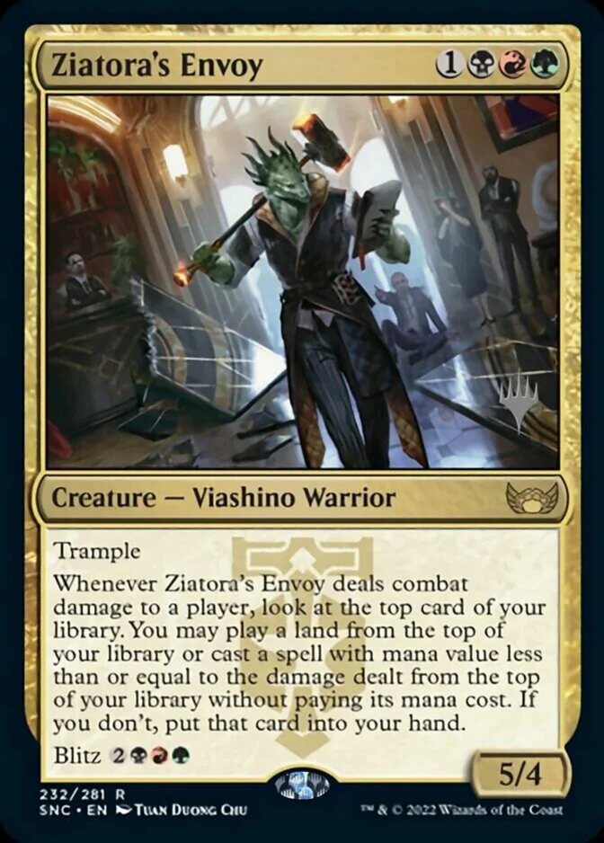 Ziatora's Envoy <planeswalker stamp> [SNC] (F)