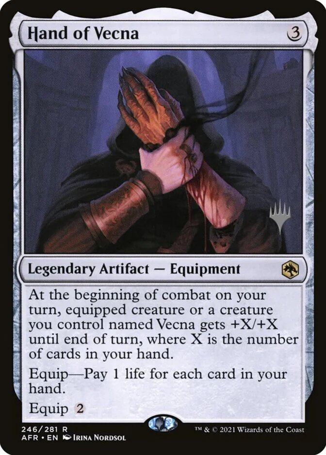 Hand of Vecna <planeswalker stamp> [AFR]