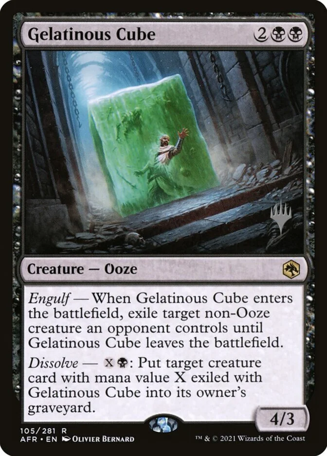 Gelatinous Cube <planeswalker stamp> [AFR]