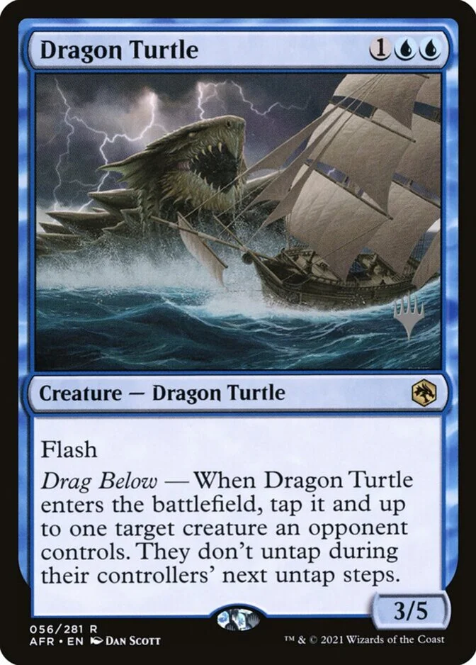 Dragon Turtle <planeswalker stamp> [AFR]