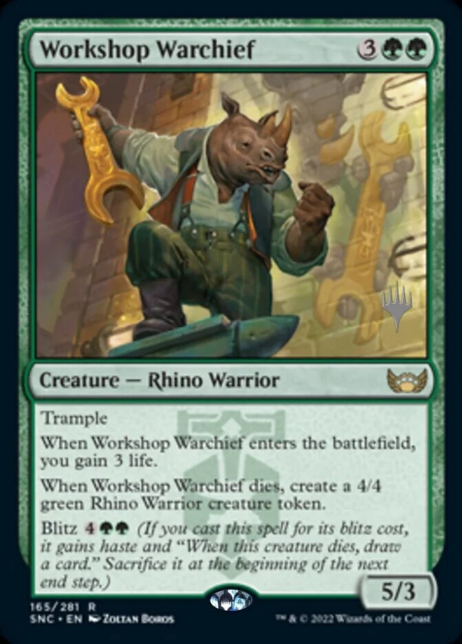 Workshop Warchief <planeswalker stamp> [SNC]