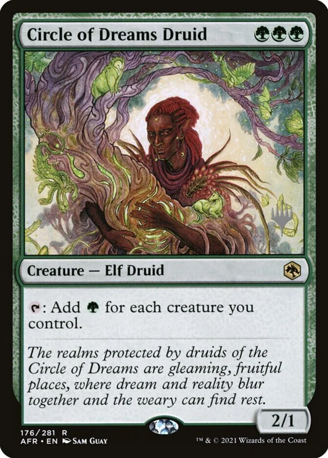 Circle of Dreams Druid <planeswalker stamp> [AFR]