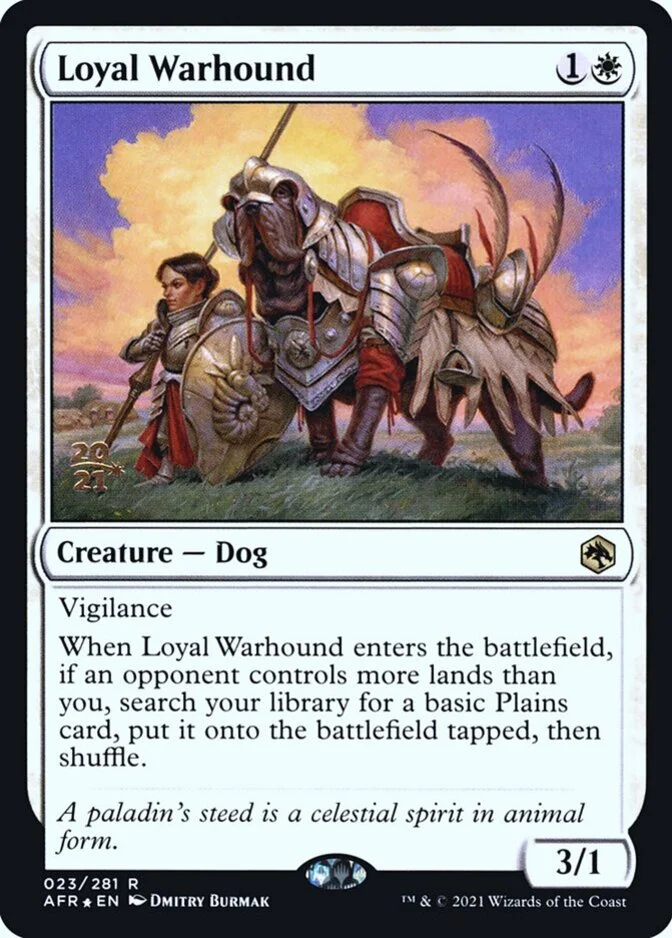 Loyal Warhound <prerelease> [AFR] (F)
