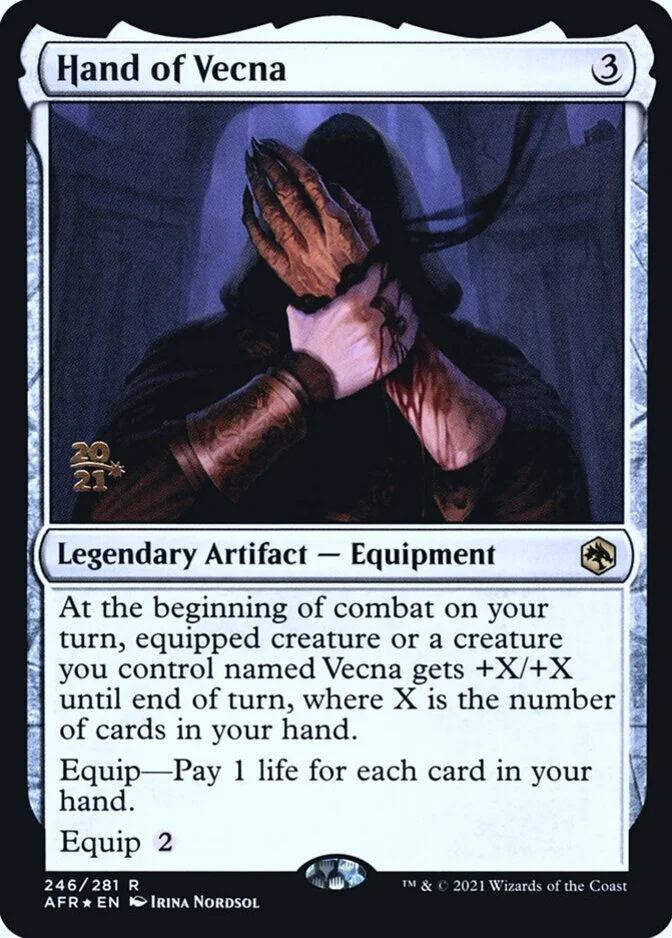 Hand of Vecna <prerelease> [AFR] (F)