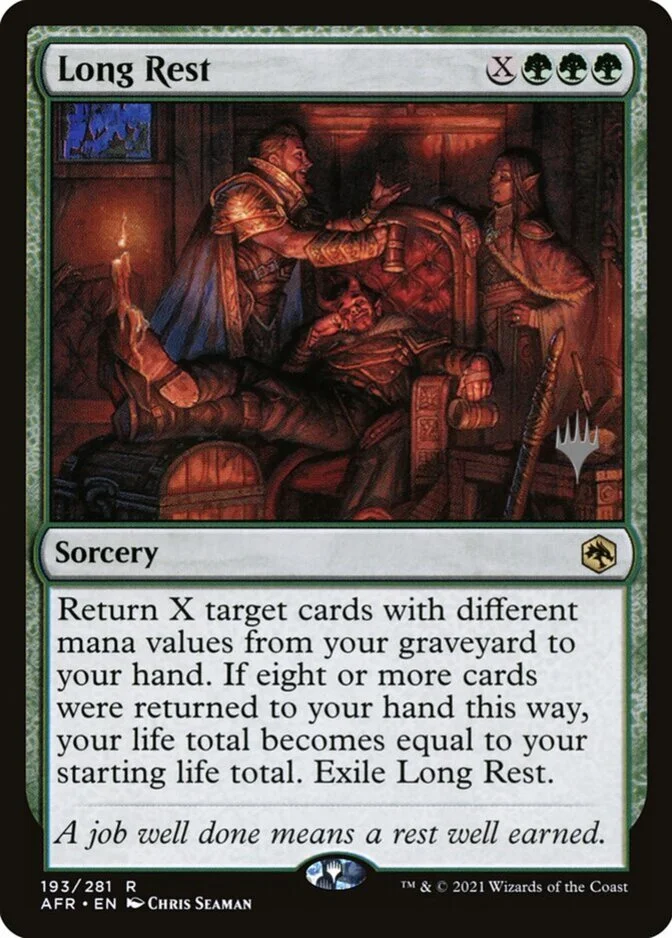 Long Rest <planeswalker stamp> [AFR]