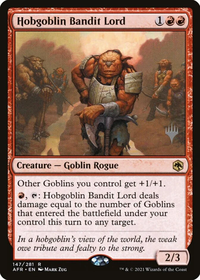 Hobgoblin Bandit Lord <planeswalker stamp> [AFR]
