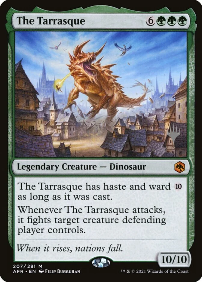 The Tarrasque <planeswalker stamp> [AFR] (F)
