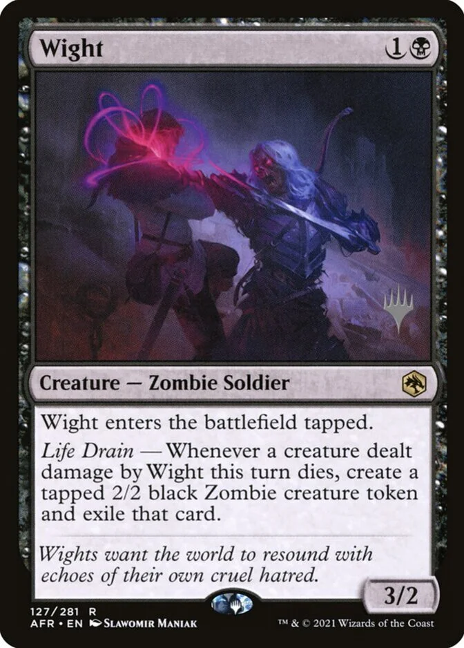 Wight <planeswalker stamp> [AFR]