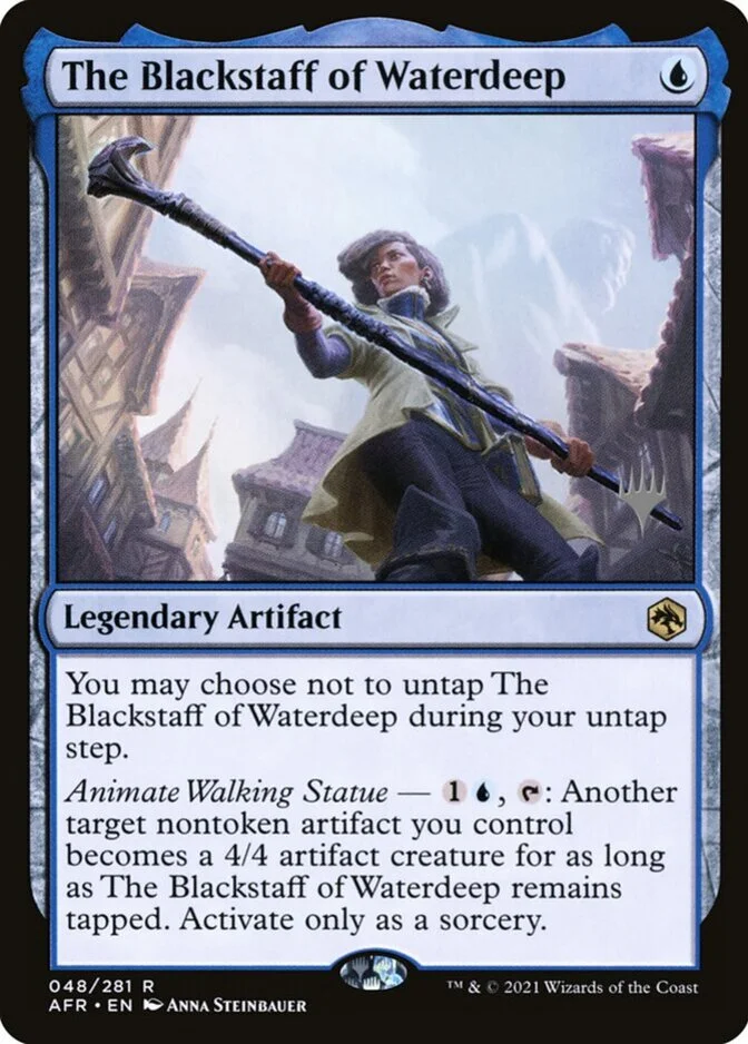 The Blackstaff of Waterdeep <planeswalker stamp> [AFR] (F)