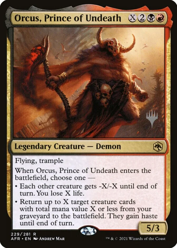 Orcus, Prince of Undeath <planeswalker stamp> [AFR] (F)