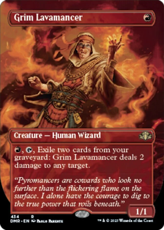 Grim Lavamancer <borderless> [DMR] (F)