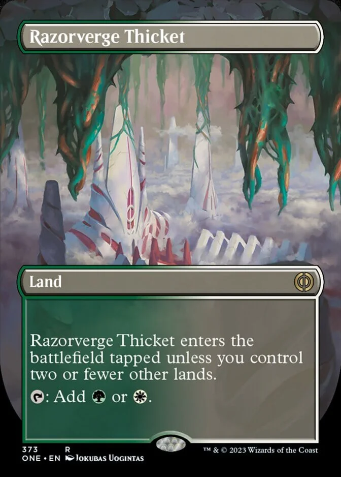 Razorverge Thicket <borderless> [ONE]