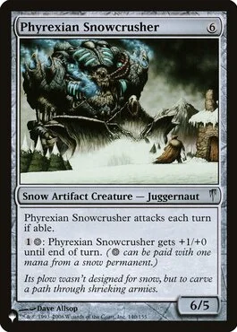 Phyrexian Snowcrusher