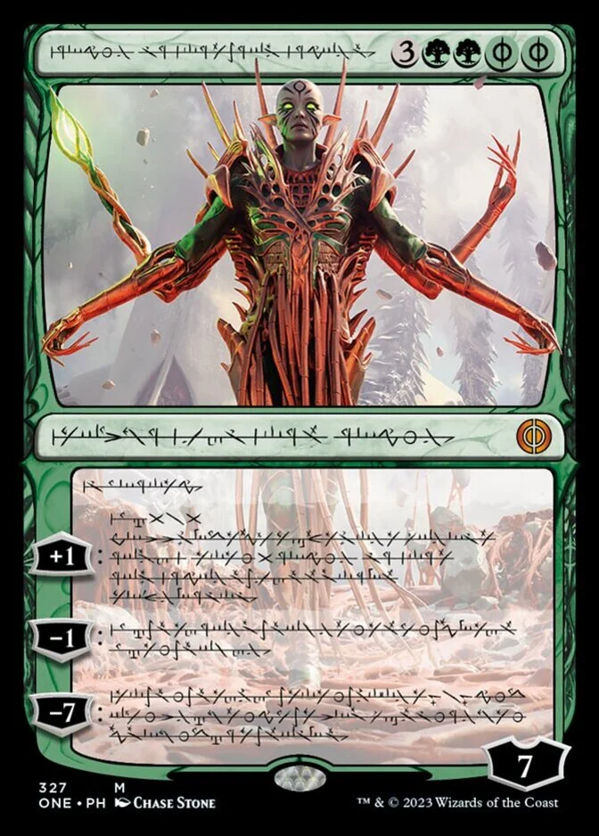 Nissa, Ascended Animist <phyrexian> [ONE]