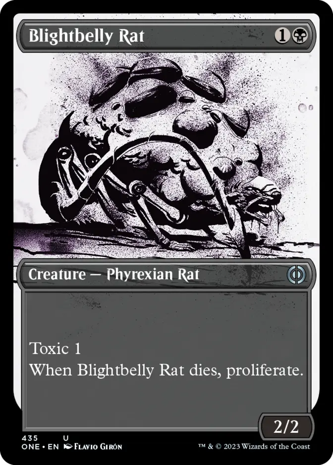 Blightbelly Rat <showcase - Step and Compleat Foil> [ONE]