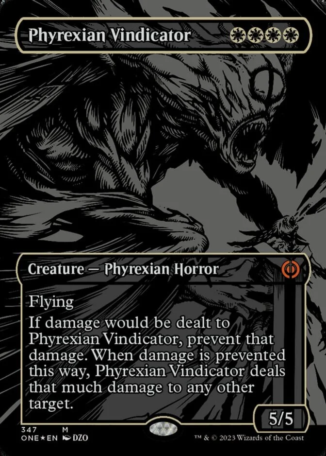 Phyrexian Vindicator <oil slick> [ONE]