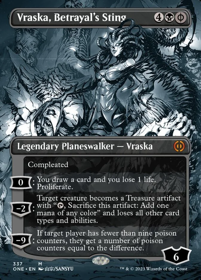 Vraska, Betrayal's Sting <borderless> [ONE] (F)