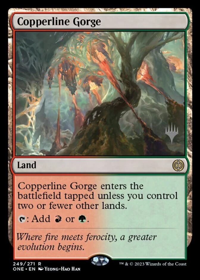 Copperline Gorge <planeswalker stamp> [ONE]
