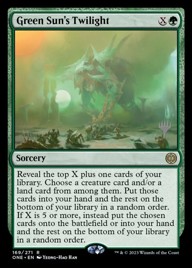 Green Sun's Twilight <planeswalker stamp> [ONE] (F)