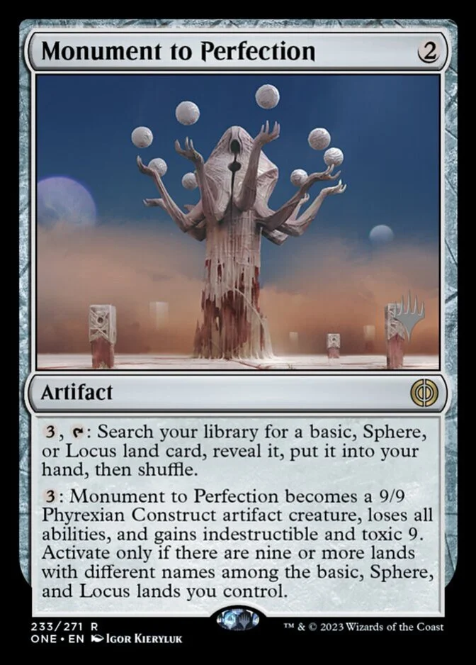 Monument to Perfection <planeswalker stamp> [ONE]