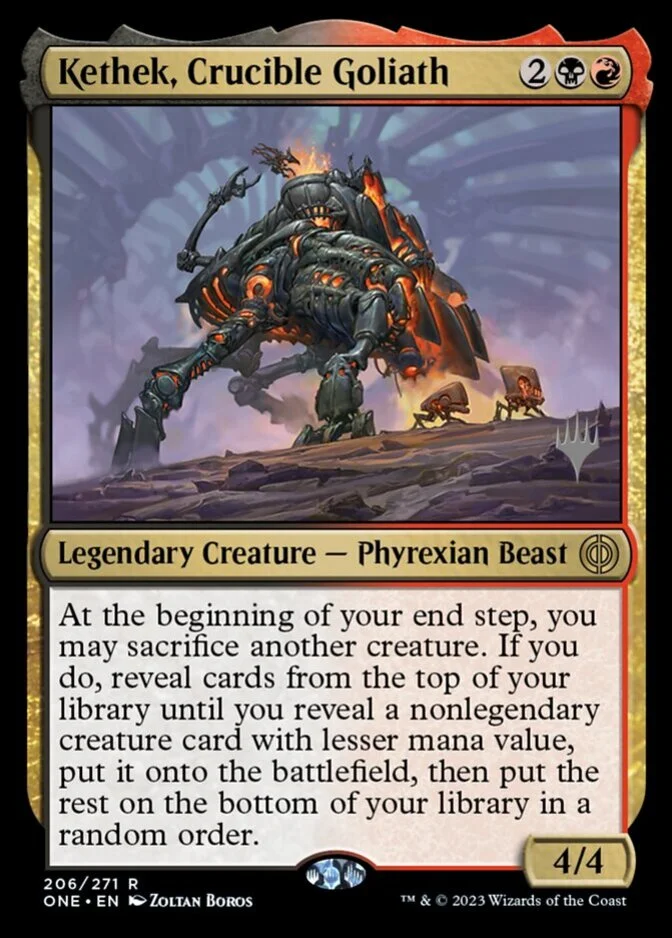 Kethek, Crucible Goliath <planeswalker stamp> [ONE] (F)