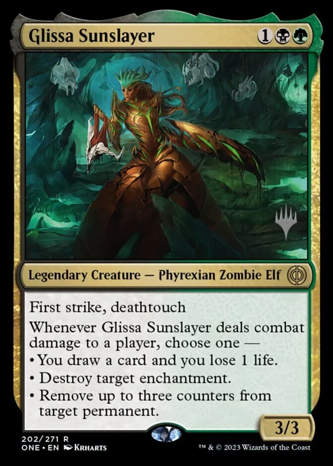 Glissa Sunslayer <planeswalker stamp> [ONE] (F)