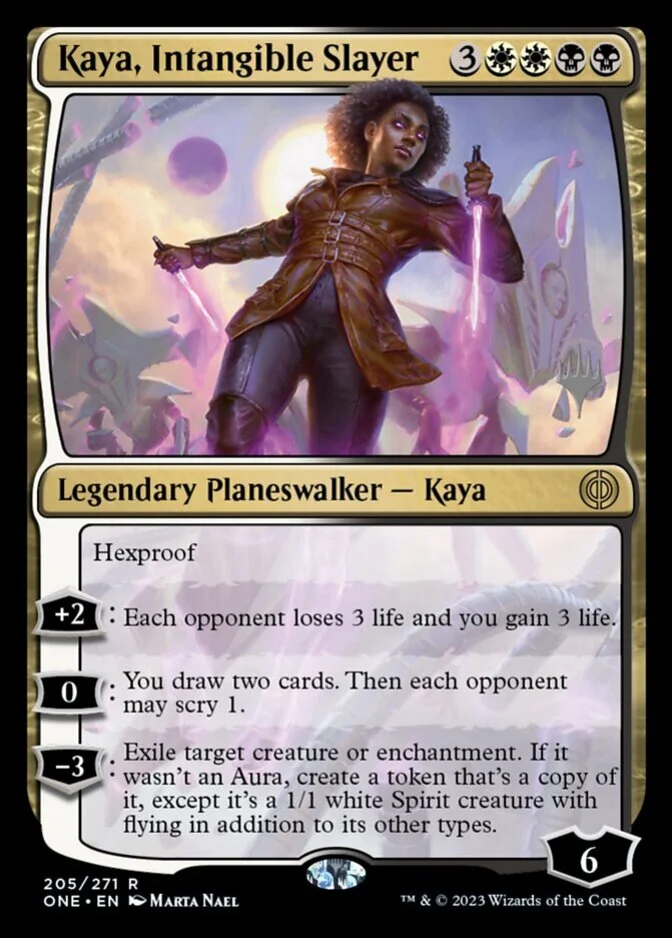 Kaya, Intangible Slayer <planeswalker stamp> [ONE] (F)