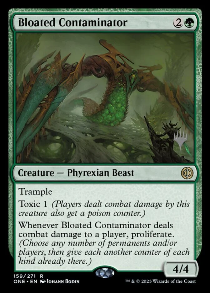 Bloated Contaminator <planeswalker stamp> [ONE]