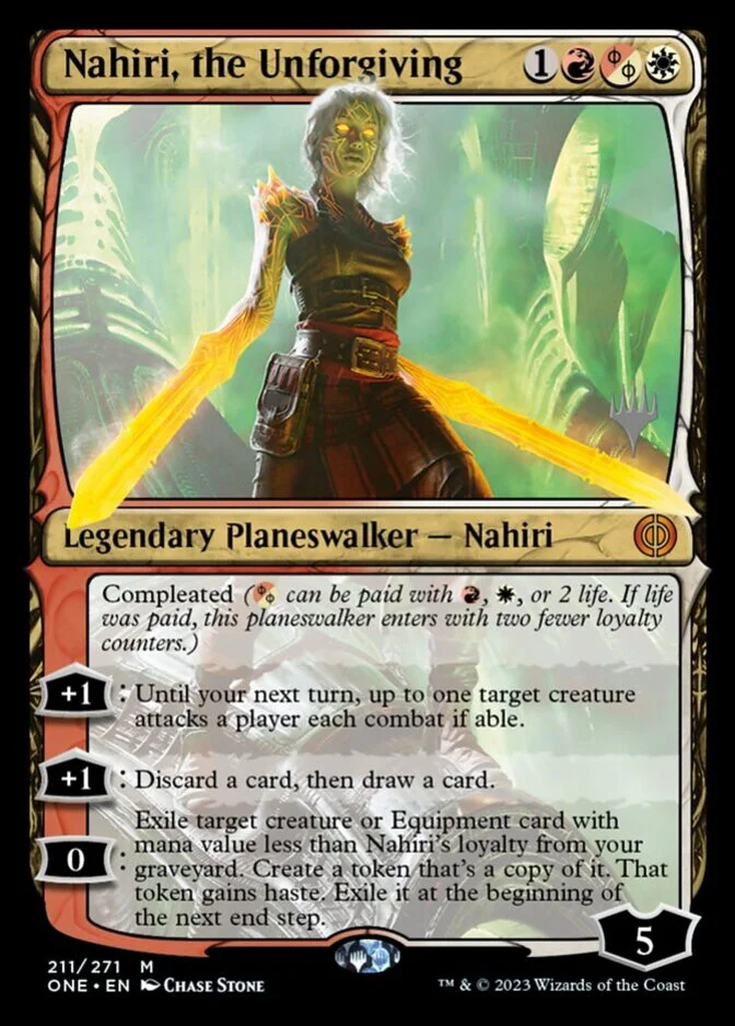 Nahiri, the Unforgiving <planeswalker stamp> [ONE]