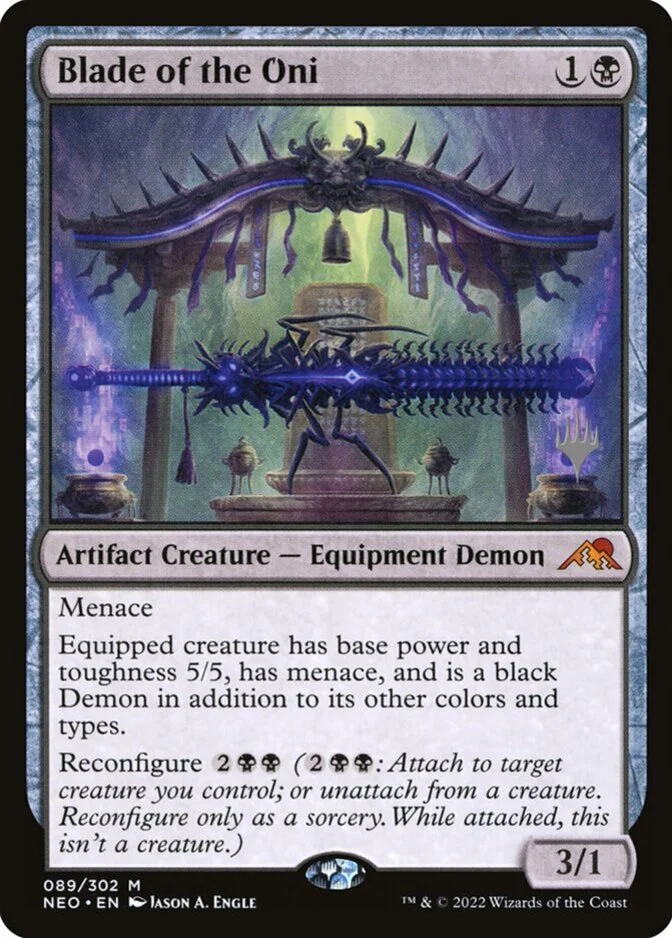 Blade of the Oni <planeswalker stamp> [NEO] (F)