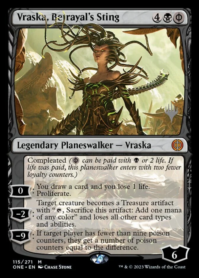 Vraska, Betrayal's Sting <planeswalker stamp> [ONE]