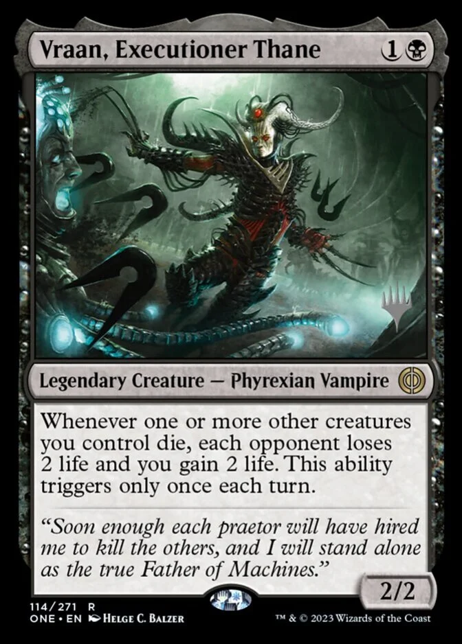 Vraan, Executioner Thane <planeswalker stamp> [ONE] (F)