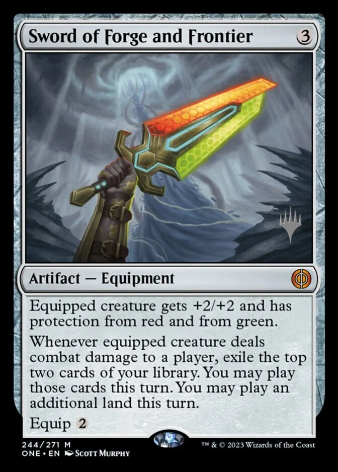 Sword of Forge and Frontier <planeswalker stamp> [ONE]