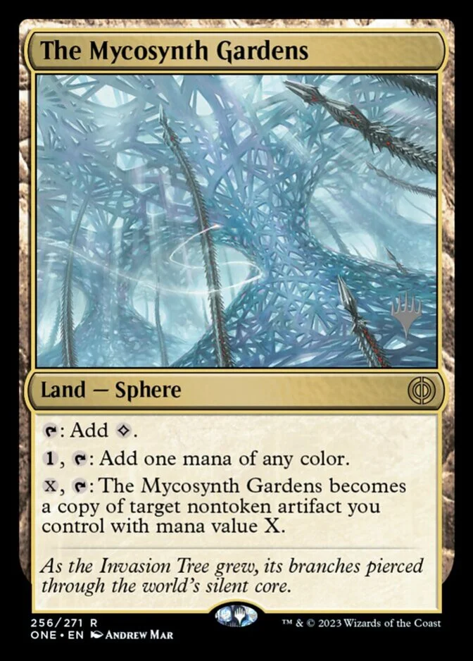 The Mycosynth Gardens <planeswalker stamp> [ONE] (F)
