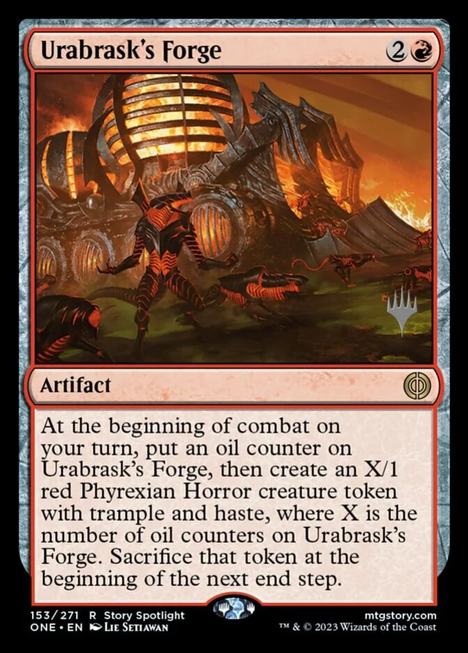 Urabrask's Forge <planeswalker stamp> [ONE] (F)