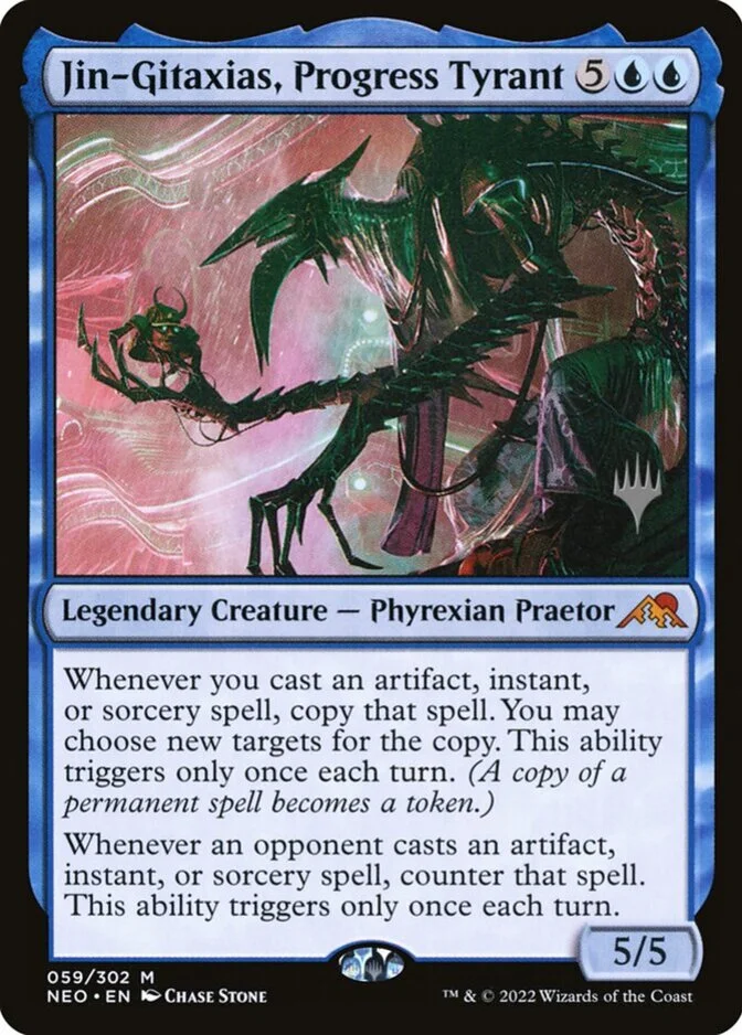 Jin-Gitaxias, Progress Tyrant <planeswalker stamp> [NEO] (F)
