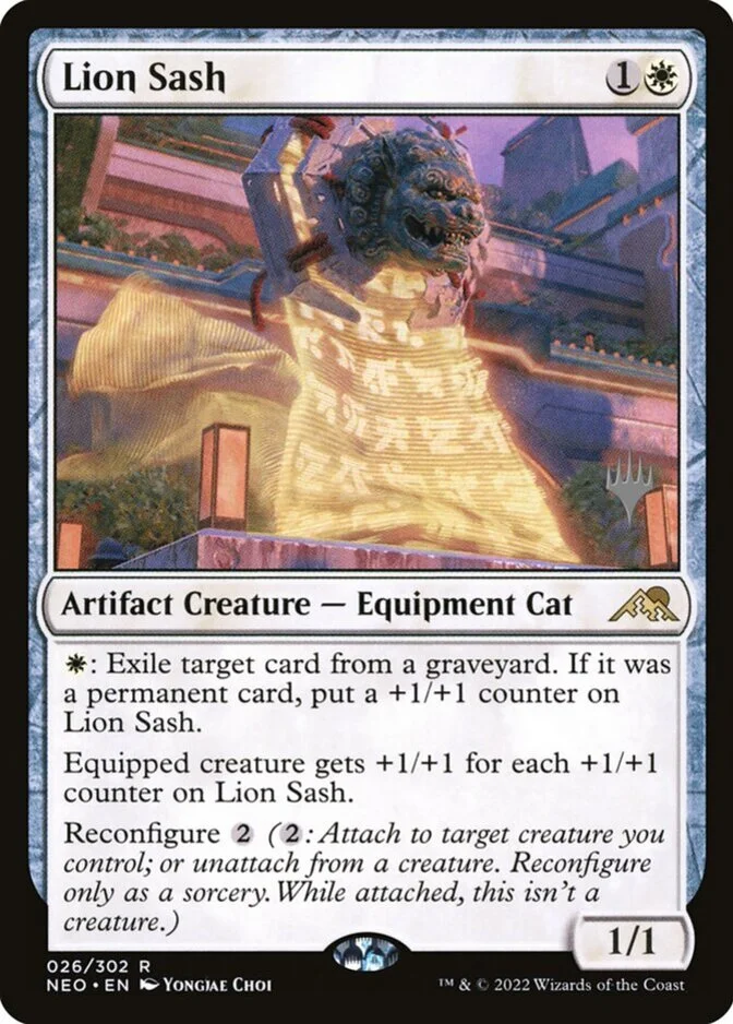 Lion Sash <planeswalker stamp> [NEO] (F)