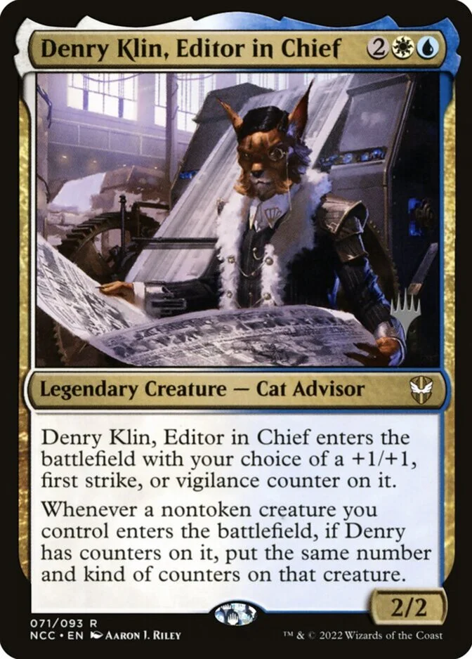 Denry Klin, Editor in Chief <planeswalker stamp> [NCC] (F)