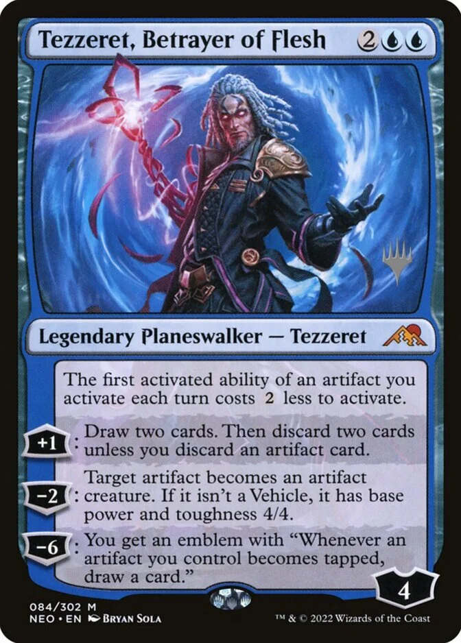 Tezzeret, Betrayer of Flesh <planeswalker stamp> [NEO]