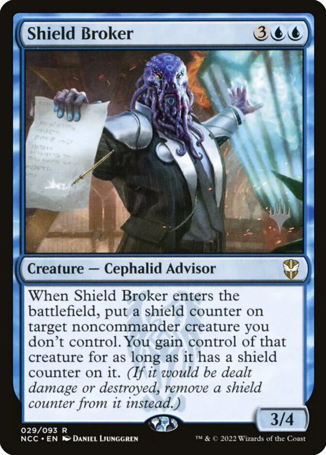 Shield Broker <planeswalker stamp> [NCC] (F)