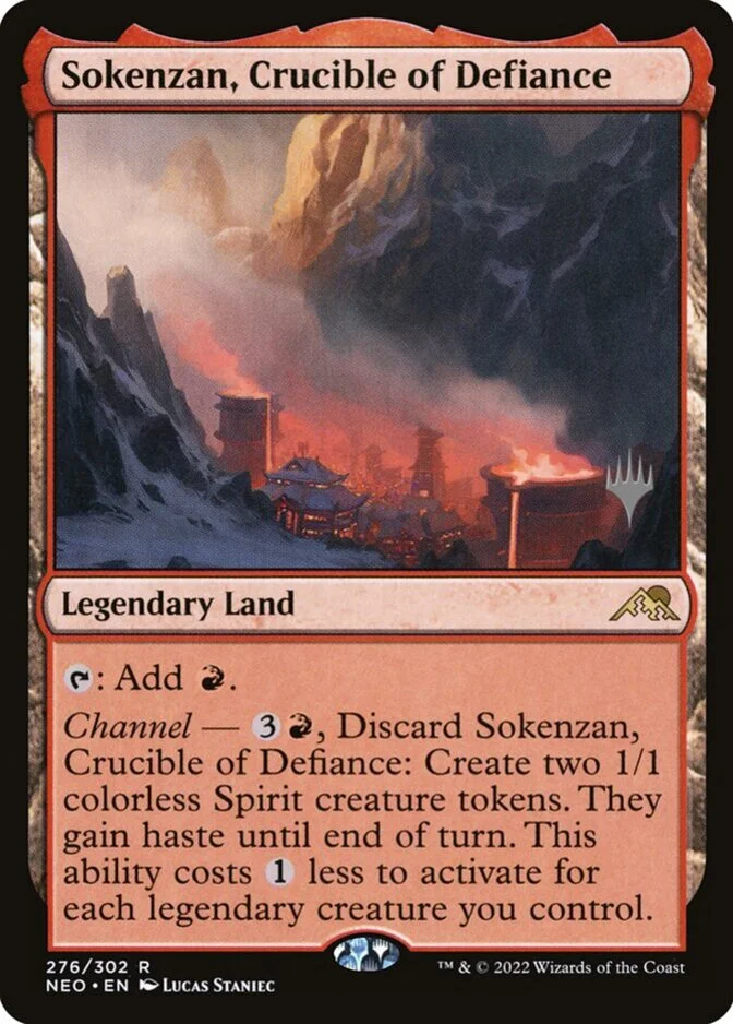 Sokenzan, Crucible of Defiance <planeswalker stamp> [NEO]